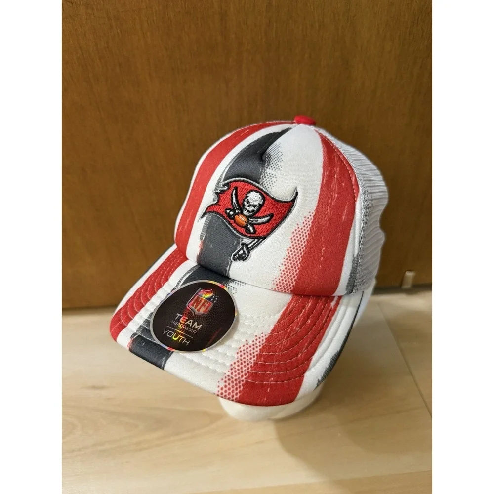 Tampa Bay Buccaneers Cap Red White Child Youth NFL Team Kids Boys